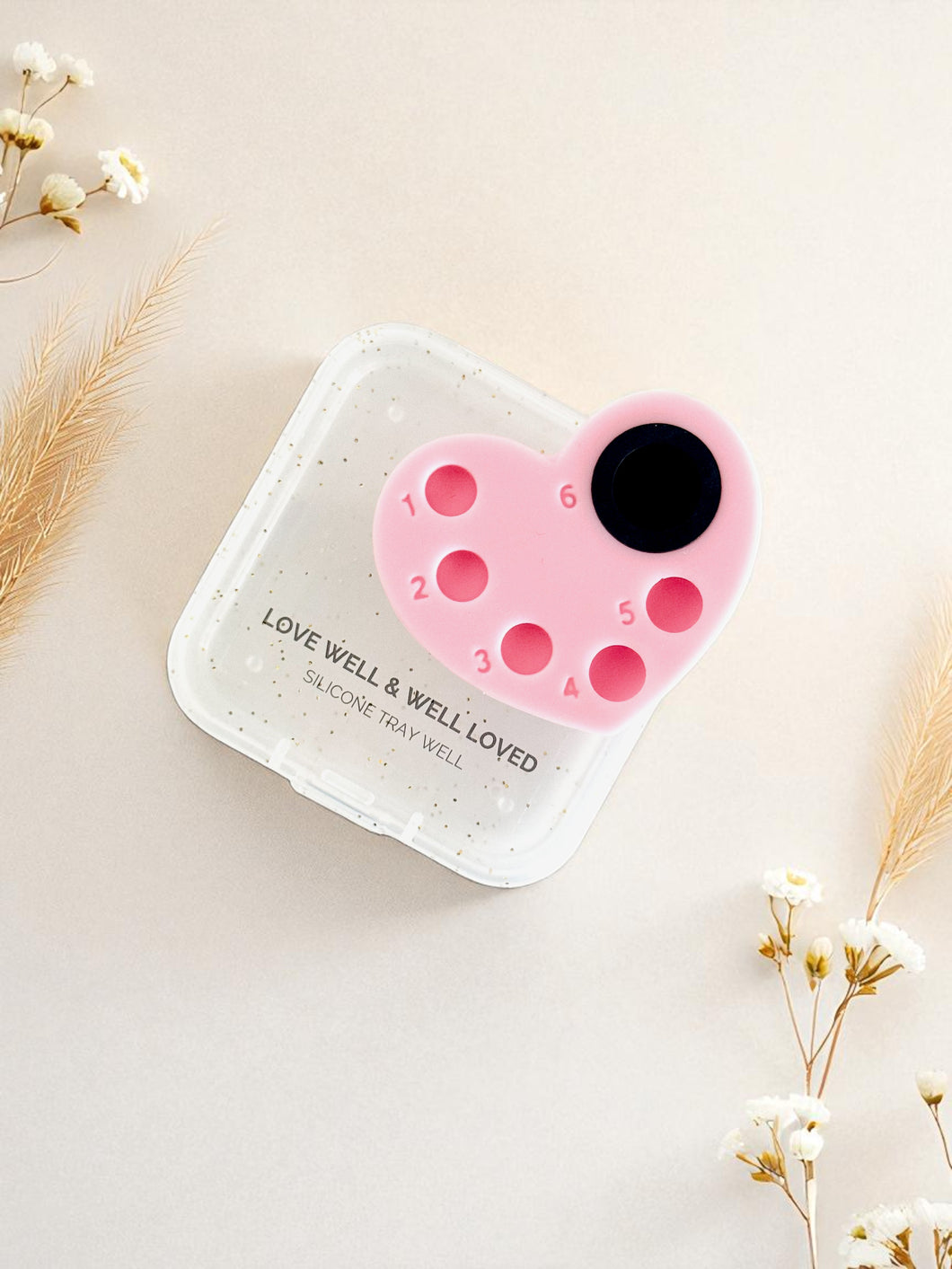 Heart-Shaped Silicone Well Tray
